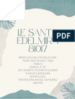 ÁREA EDUCACIÓN RELIGIOSA TEMA San Pedro y San Pablo GRADO 3° B ESTUDIANTE Rodrigo Gilmer Junior Cardenas Rodriguez PROFESORA ANGÉLICA NUÑEZ RAMOS