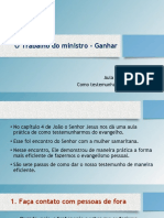 O Trabalho Do Ministro - Ganhar - Aula 4