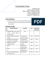 CV of Panthdeep Singh91