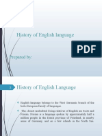 History of English Language: Prepared by