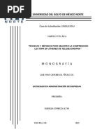 Modelo Metodológico UGM. MONOGRAFÍA 2023