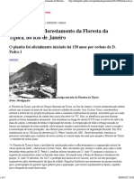 A História Do Reflorestamento Da Floresta Da Tijuca, No Rio de Janeiro