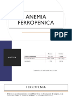 Anemia Ferropenica y Megaloblastica