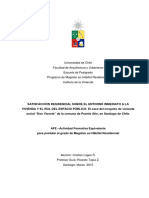 Satisfaccion Residencial Sobre El Entorno Inmediato A La Vivienda y El Espacio Publico