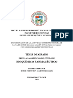 DETERMINACIÓN DE LA ACTIVIDAD GASTROPROTECTORA DE SAVIA DE SANDE (Brosimum Utile) EN RATAS (Rattus Norvegicus) CON LESIONES GÁSTRICAS INDUCIDAS