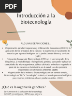 Introducción A La Biotecnología