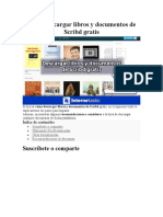 Cómo Descargar Libros y Documentos de Scribd Gratis