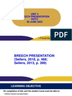 Breech Presentation June 2023