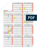 Zadokite Calendar Full 12 Month Layout