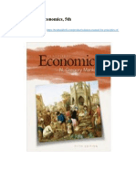 Solution Manual For Principles of Economics 5th Edition