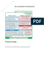 21.2 Present Simple and Present Continuous