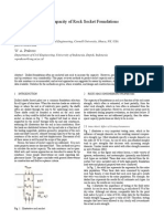 Issues in Evaluating Capacity of Rock Socket Foundations