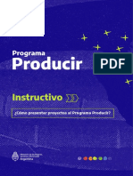 B Instructivo Sobre Como Presentar Proyectos Al Programa Producir Octubre