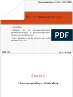 CHAPITRE IV Pharmacogénétique 2021