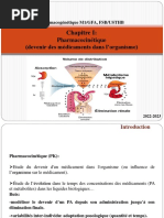 Chapitre I Pharmacocinetique 2023