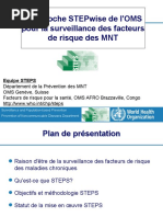 L'Approche Stepwise de L'Oms Pour La Surveillance Des Facteurs de Risque Des MNT