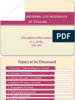 Research Methods and Materials