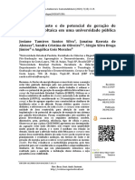 Análise Do Custo e Do Potencial de Geração de Energia Fotovoltaica em Uma Universidade Pública Brasileira