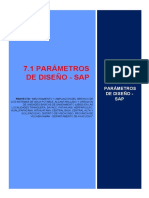 7.1. Parámetros de Diseño - Sap