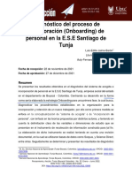 Diagnostico Del Proceso de Incorporacion (Onboarding) de Personal