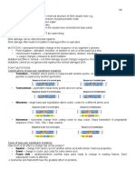 DNA Damage and Mutation Lecture Notes