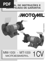 MM-100i - MT-100i: Manual de Instruções E Certificado de Garantia