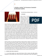 Glosas Ao "Verdade, Dúvida e Certeza", de Francesco Carnelutti - Por Jacinto Nelson de Miranda Coutinho - Empório Do Direito