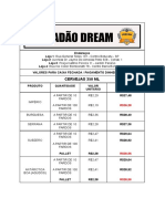 Lista Atacado Adega Dream