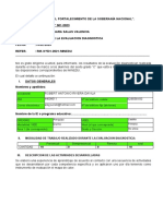 Informe de La Evaluacion Diagnostica