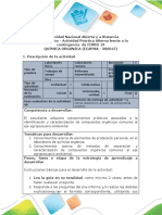 Química - Orgánica - Componente Práctico - Actividad - Alterna