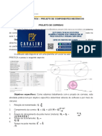 Atividade Prática - Projeto de Componentes Mecânicos - Projeto de Correias