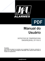 Manual Do Usuário: Detector de Temperatura Endereçável Dt-700 E