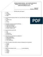 STD 9 Artificial Intelligence PT2 QP 21-221633784844