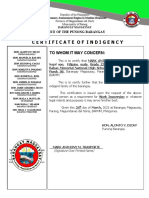 Certificate of Indigency - School Requirement - New Format 2023