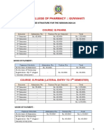 Pharmacy Fee Structure