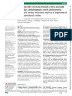 Como A Atividade Física de Intensidade Leve Se Associa À Saúde e Mortalidade Cardiometabólica de Adultos