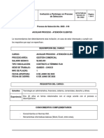 2023 - 016 Auxiliar Proceso Atención Clientes