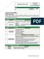 Profesional A. Ambiental y Social - Fortalecimiento Enfoque de Género