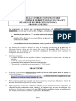 Notice D Informations Bourses Post-Doctorales 2023