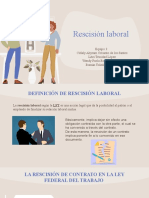 Rescisión Laboral