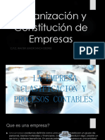 Organizacion y Constitucion de Empresas Computacion V Semestre