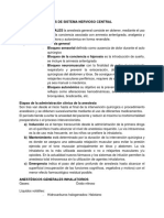 Drogas Depresoras de Sistema Nervioso Central