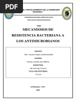 Mecanismos de Resistencia Bacteriana A Los Antimicrobianos