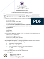 Tle 6 Diagnostic Test Final