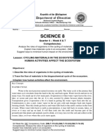 Week 7 Cycling Materials in The Ecosystem and How Do Human Activities Affect The Ecosystem 1