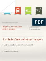 Chapitre 7 - Le Choix D Une Solution-Transport