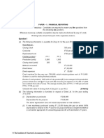 Paper - 1 Financial Reporting