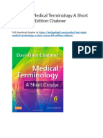 Test Bank Medical Terminology A Short Course 6th Edition Chabner