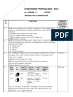 Class - X Science MCQ at 2021-22