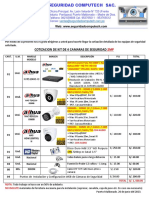 Cotizacion de Kit de 4 Cámaras Full HD - Shano Market1